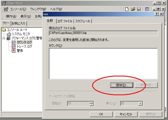 パフォーマンスモニタ